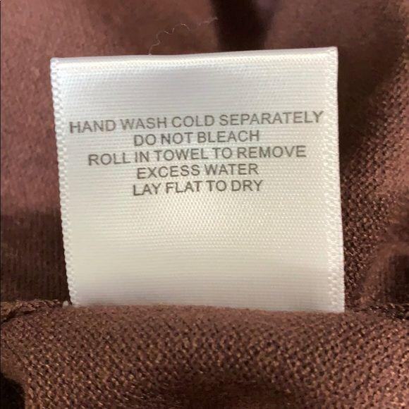 ModCloth Womens Button Detail Pullover Tunic Sweater High Low Brown Medium - Picture 14 of 14